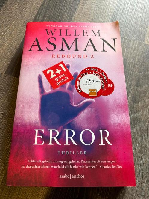 Willem Asman - Error, Livres, Thrillers, Comme neuf, Enlèvement ou Envoi