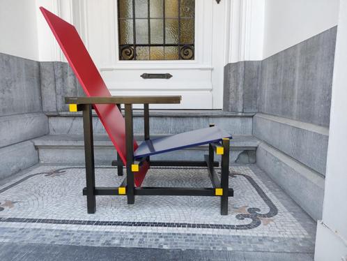 Cassina Rietveld stoel, Huis en Inrichting, Stoelen, Zo goed als nieuw, Eén, Hout, Overige materialen, Overige kleuren, Ophalen