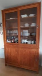 Vitrinekast teak als nieuw, Huis en Inrichting, Kasten | Vitrinekasten, Ophalen, Zo goed als nieuw