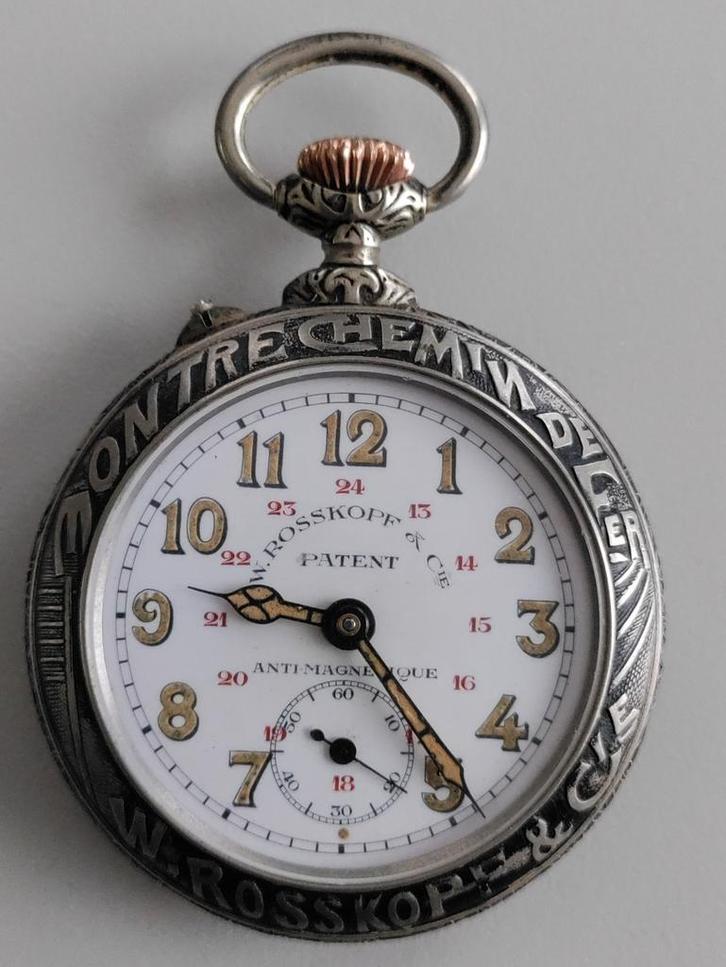 Zakhorloge W. Rosskopf., Handtassen en Accessoires, Horloges | Antiek, Zakhorloge, Ophalen of Verzenden