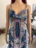 Sexy summer dress with print (size S/M), Maat 38/40 (M), Blauw, Ophalen of Verzenden, Gedragen