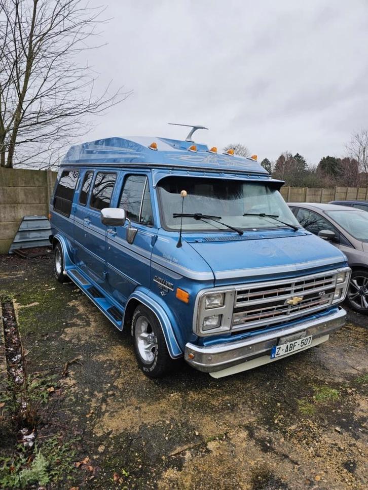 Chevrolet G20 Van 1991, Auto's, Chevrolet, Particulier, Te koop, Overige modellen, LPG, Automaat, Blauw, Ophalen