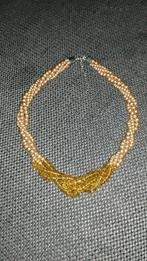 Juwelen, Ketting, Handtassen en Accessoires, Ophalen, Beige, Zo goed als nieuw, Steen of Mineraal
