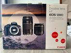 Canon Eos 1200D double objectif 18-55mm + 75-300 mm, TV, Hi-fi & Vidéo, Enlèvement, Comme neuf, Reflex miroir, Canon