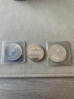 3 zilveren OZ munten fraai!, Ophalen of Verzenden