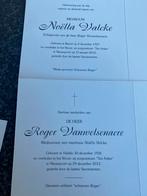 Nieuwpoort oprichters schoenen roger, Verzamelen, Bidprentjes en Rouwkaarten, Verzenden, Bidprentje