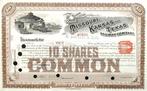 Missouri, Kansas and Texas Railway Company 1904, Postzegels en Munten, Aandelen en Waardepapieren, Certificaat van aandeel, Ophalen of Verzenden