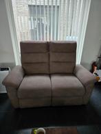 Daine leer bruin 2 zit  met 2 relaxzitten en 2 usb aansluiti, Huis en Inrichting, Ophalen, Leer