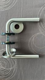 5 deurklinken in inox, Doe-het-zelf en Bouw, Ophalen, Zo goed als nieuw, Inox