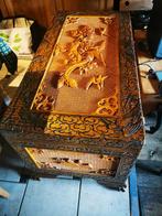 Chinese houten koffer, Huis en Inrichting, Woonaccessoires | Kisten, Ophalen, Zo goed als nieuw