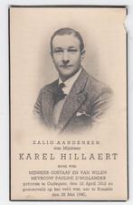Oorlogsslachtoffer 1940 Oudegem-Ronsele, HILLAERT, Ophalen of Verzenden, Bidprentje