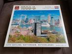 King puzzel 1000 stuks - Skyline Rotterdam, Nederland, Gebruikt, Ophalen of Verzenden, 500 t/m 1500 stukjes, Legpuzzel
