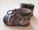 BELLAMY - Bottines cuir gris et rose - P.19, Kinderen en Baby's, Babykleding | Schoentjes en Sokjes, Bellamy, Gebruikt, Meisje