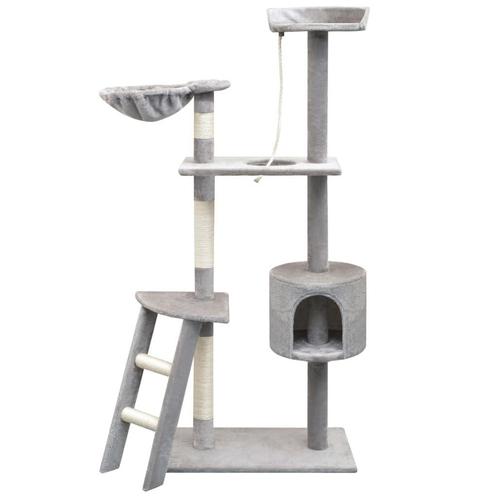 Arbre à chat avec griffoirs en sisal 150 cm Gris, Dieren en Toebehoren, Katten-accessoires, Nieuw, Ophalen of Verzenden