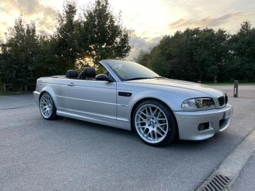 BMW E46 M3 Cabrio Handbak in prachtstaat!, Auto's, 4 zetels, Achterwielaandrijving, Zwart, Cabriolet