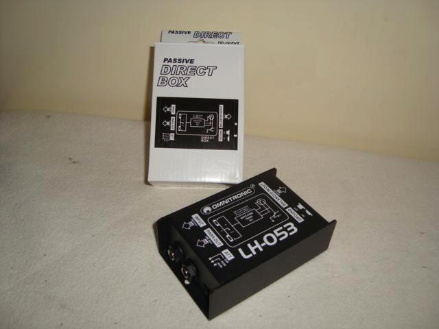 Omnitronic LH-053 passieve DI box (nieuw, 20201642), Muziek en Instrumenten, Instrumenten | Toebehoren, Nieuw, Akoestische gitaar