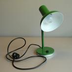 Leuke groene vintage bureaulamp, Huis en Inrichting, Minder dan 50 cm, Gebruikt, Vintage, Metaal