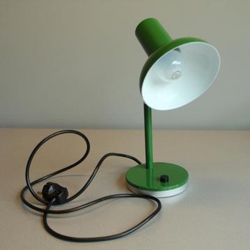 Jolie lampe de bureau vintage verte
