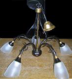hanglamp / luchter - zwart- met 5 lampen (Massive), Maison & Meubles, Lampes | Suspensions, Enlèvement, Utilisé