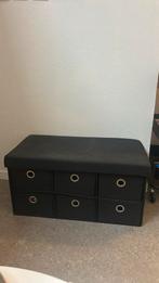 Opberg poef zwart, Huis en Inrichting, Ophalen, Zo goed als nieuw