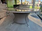 Buitentafel + 8 stoelen, Tuin en Terras, Tuintafels, Ophalen