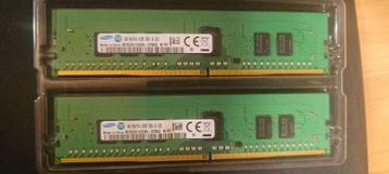 2 x 4 Go de RAM DDr4 au total 8 Go Samsung, Enlèvement ou Envoi, DDR4, 8 GB, Utilisé