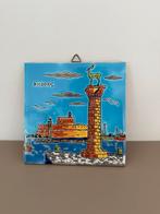 Schilderij haven Rhodos, Ophalen of Verzenden