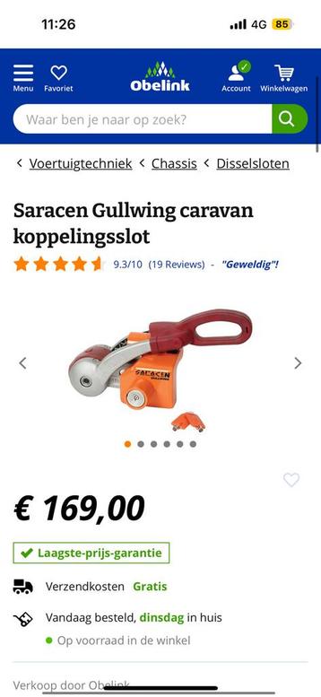 Saracen gullwing beschikbaar voor biedingen