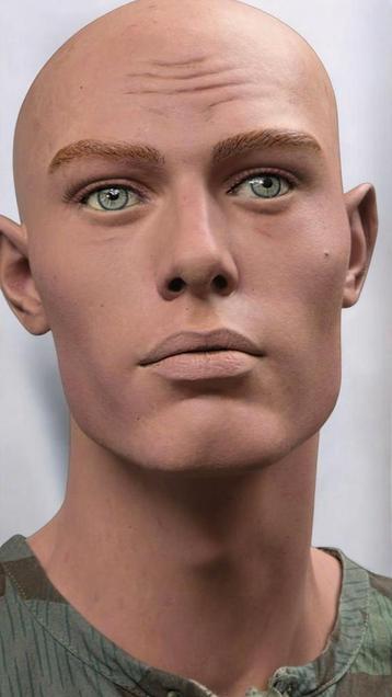 Handbeschilderde realistische mannequin New John Nissen  beschikbaar voor biedingen