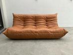 Vintage Cognac lederen 3zit Nog als nieuw!, Ophalen of Verzenden, Cassina sede b&b italia togo mah jong ligne roset knoll vitra