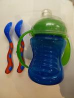 Verre bébé anti-fuite et couverts ergonomiques 1er âge, Ophalen, Zo goed als nieuw, Overige typen
