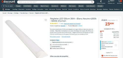 Lampes LED 120 CM EXTRA PLATE 25 mm neuves, Huis en Inrichting, Lampen | Losse lampen, Nieuw, Overige typen, Ophalen