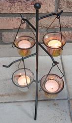 Bougeoir pour bougies chauffe-plat - fer forgé - 12€, Enlèvement, Comme neuf