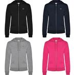 Lacoste Hoodie Rits Dames 4 kleuren S,M,L,XL,2XL Nieuw, Verzenden, Zwart, Maat 46/48 (XL) of groter, Nieuw