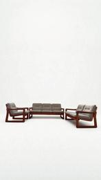 3-2-1 EMC Møbler opnieuw gestoffeerde loungeset - massief te, Ophalen, Zo goed als nieuw, Hout