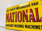 NATIONAL emaille reclamebord 1952, Verzamelen, Merken en Reclamevoorwerpen, Ophalen of Verzenden, Gebruikt, Reclamebord