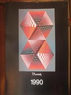 Vasarely-kalender 1990, Antiek en Kunst, Ophalen of Verzenden
