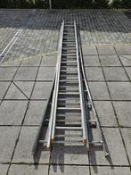 Aluminium ladder, Doe-het-zelf en Bouw, Ladders en Trappen, 2 tot 4 meter, Ladder, Gebruikt, Opvouwbaar of Inschuifbaar