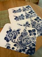 Royal delft, 4 placemats, Delfts blauw , Nederland, Ophalen of Verzenden, Blauw