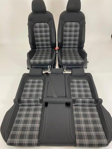 Interieur VW Golf 7 GTD Stof Zwart/Grijs beschikbaar voor biedingen