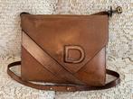 DELVAUX cognac leren schoudertas, Ophalen of Verzenden, Leer