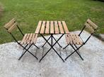 Tafel + 2 stoelen - IKEA Tarno, hout, Tuin en Terras, Tuinsets en Loungesets, Zo goed als nieuw, Tuinset, Hout, Ophalen