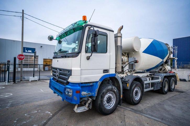 Mercedes-Benz ACTROS 4141 BB-MP2 + MIXER 9M3 (bj 2007), Auto's, Vrachtwagens, Bedrijf, Te koop, Airconditioning, Elektrische ramen