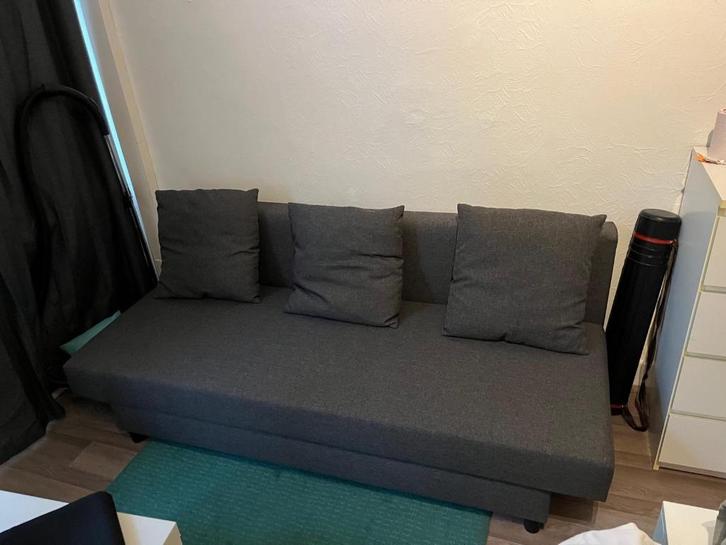 Slaapbank IKEA alvdalen, Huis en Inrichting, Slaapkamer | Slaapbanken, Zo goed als nieuw, 90 cm, 200 cm, Grijs, Ophalen