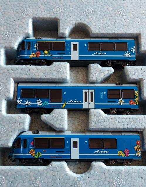 NLK 0814 KATO/NOCH RHÄTISCHE BAHN ALLEGRA 2 UITVOERINGEN, Hobby en Vrije tijd, Modeltreinen | N-Spoor, Nieuw, Treinset, Gelijkstroom