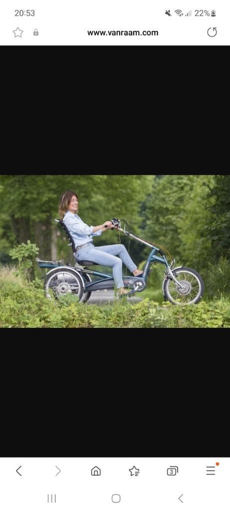 Elektrische Driewieler fiets Easy rider VAN RAAM 11AH, Fietsen en Brommers, Fietsen | Driewielers, Zo goed als nieuw, Ophalen