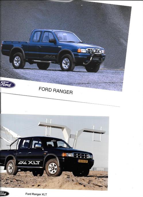 FORD RANGER, 2000, Boeken, Auto's | Folders en Tijdschriften, Zo goed als nieuw, Ford, Ophalen of Verzenden