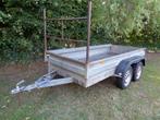 galvanise dubbel as aanhangwagen 305 x 137 750kg nieuw assen, Auto diversen, Aanhangers en Bagagewagens, Ophalen, Gebruikt