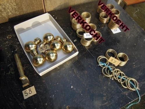 gordijnringen koper, Antiek en Kunst, Curiosa en Brocante, Ophalen of Verzenden