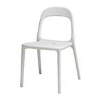 IKEA Urban 4x chaises de jardin blanches, Ophalen, Gebruikt, Kunststof, Stapelbaar